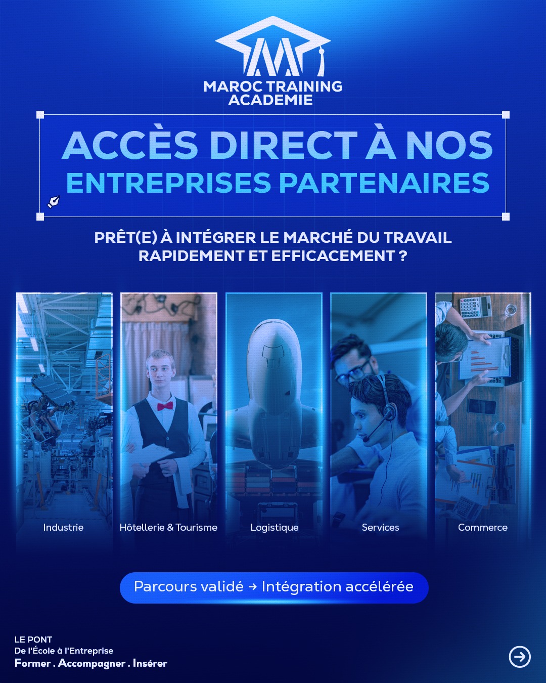 Réseau d’entreprises partenaires Maroc Training Académie