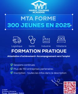 Formation professionnelle des jeunes au Maroc avec Maroc Training Académie